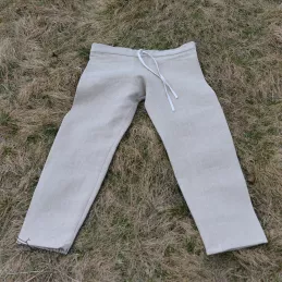 Straight linen trousers