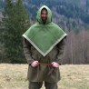 Beautiful Viking hood in green color.