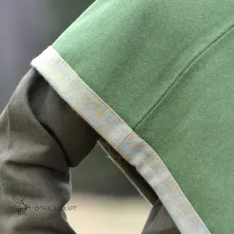 Woolen hood from Skjoldehamn - green