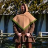 Beautiful Viking hood in beige color. The shape of the hood is based on a find from Skjoldehamn on the Norwegian island Angoya.