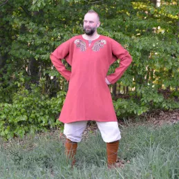 Linen tunic with embroidery, Viking, early medieval, Slav, SCA
