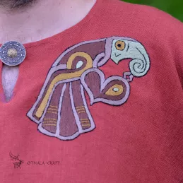 Linen tunic with embroidery, Viking, early medieval, Slav, SCA