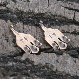 Beinwickelhaken aus Bronze – Paar