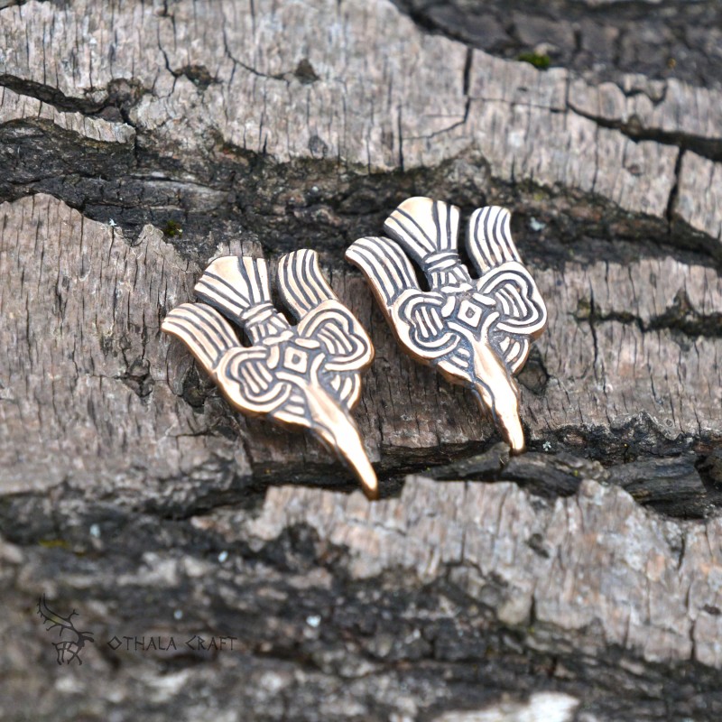 Beinwickelhaken aus Bronze – Paar