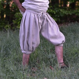 Haithabu-Hose, naturfarbenes Leinen