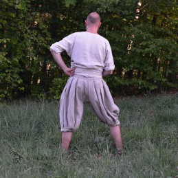 Haithabu-Hose, naturfarbenes Leinen