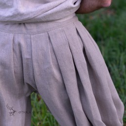 Haithabu-Hose, naturfarbenes Leinen