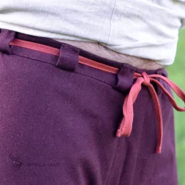 Woolen Thorsberg trousers – burgundy
