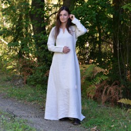Natural linen Viking dress