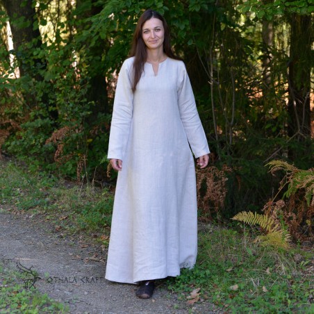 Hand sewn linen dress.