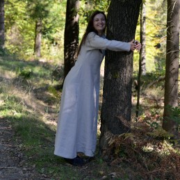 Linen dress 100% hand sewn