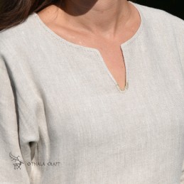 Linen dress 100% hand sewn