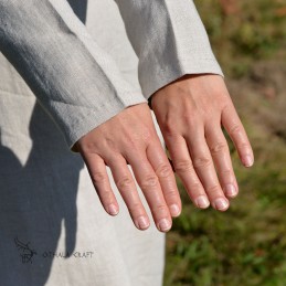 Linen dress 100% hand sewn