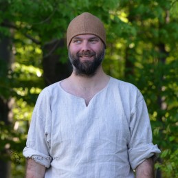 Viking Woolen hat – Beige, plain