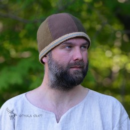 Viking Woolen hat with braid, Slavic hat, Medieval, Larp, Fantasy, Wikinger, SCA