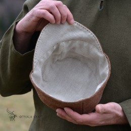 Friesische Mütze – Wikingermütze aus Wolle, Rostbraun