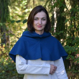 Woolen hood from Hedeby - dark blue - Viking clothing, Slavic outfit