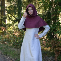 Wollgugel aus Hedeby – bordeauxrot