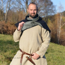 Woolen hood from Hedeby - dark blue/grey