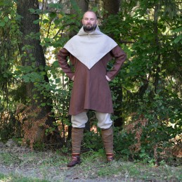 Linen hood from Skjoldehamn - natural linen - Viking clothing, Scandinavian costumes