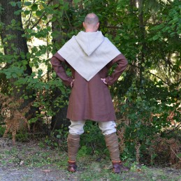 Linen hood from Skjoldehamn - natural linen - Viking clothing, Scandinavian costumes