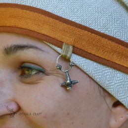 Viking age women SILK Headband, Slavic head band, czółko