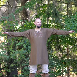 Woolen tunic with embroidery from Viking Grave at Mammen Denmark, Vikings, early medieval