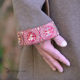 Woolen tunic with silk brocade, Vikings, early medieval
