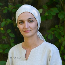 Viking age women, head covering, LINEN headscarf - Slavic, Vikings