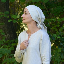 Viking age women, head covering, LINEN headscarf - Slavic, Vikings