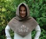 Woolen hood with embroidery "Tree of Life"