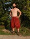 Short Rus Viking trousers from red wool