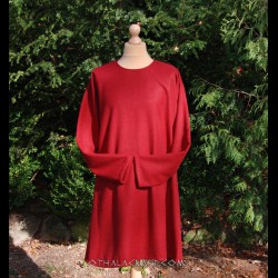 Viking woolen tunic, early medieval - dark red