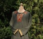 Linen tunic with brickband and embroidery from Oseberg