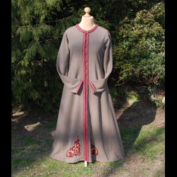 Viking lady coat with embroidery