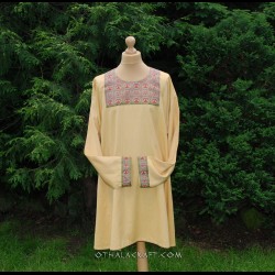 Byzantine tunic- linen tunic with brocaded silk, Viking, early medieval