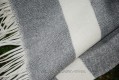 Diamond blanket - natural gray
