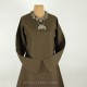 Brown linen Viking dress