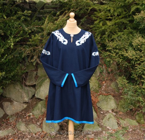 Linen tunic with embroidery from Norway