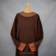 Woolen shirt with historical embroidery