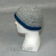 Woolen hat in diamond pattern with braid